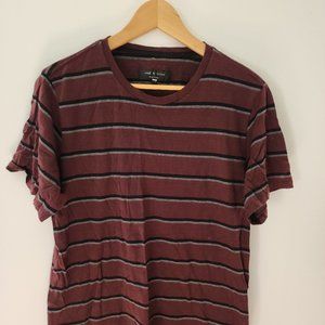 rag & bone New York Men’s Short Sleeve T-Shirt Size L Maroon